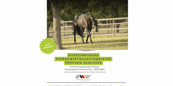 Ausschreibung Pferdewirtschaftsmeisterprüfung 2025/2026
